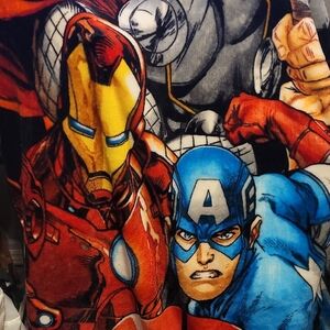 Marvel Red and Blue Superhero Throw Blanket